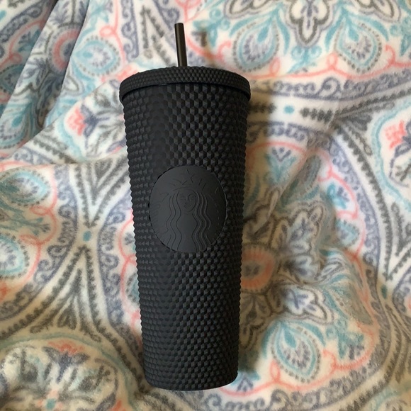 Starbucks Matte black studded Venti cold cup. Starbucks flat black studded cup - Picture 6 of 12